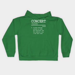 Funny Concert Dictionary Definition Kids Hoodie